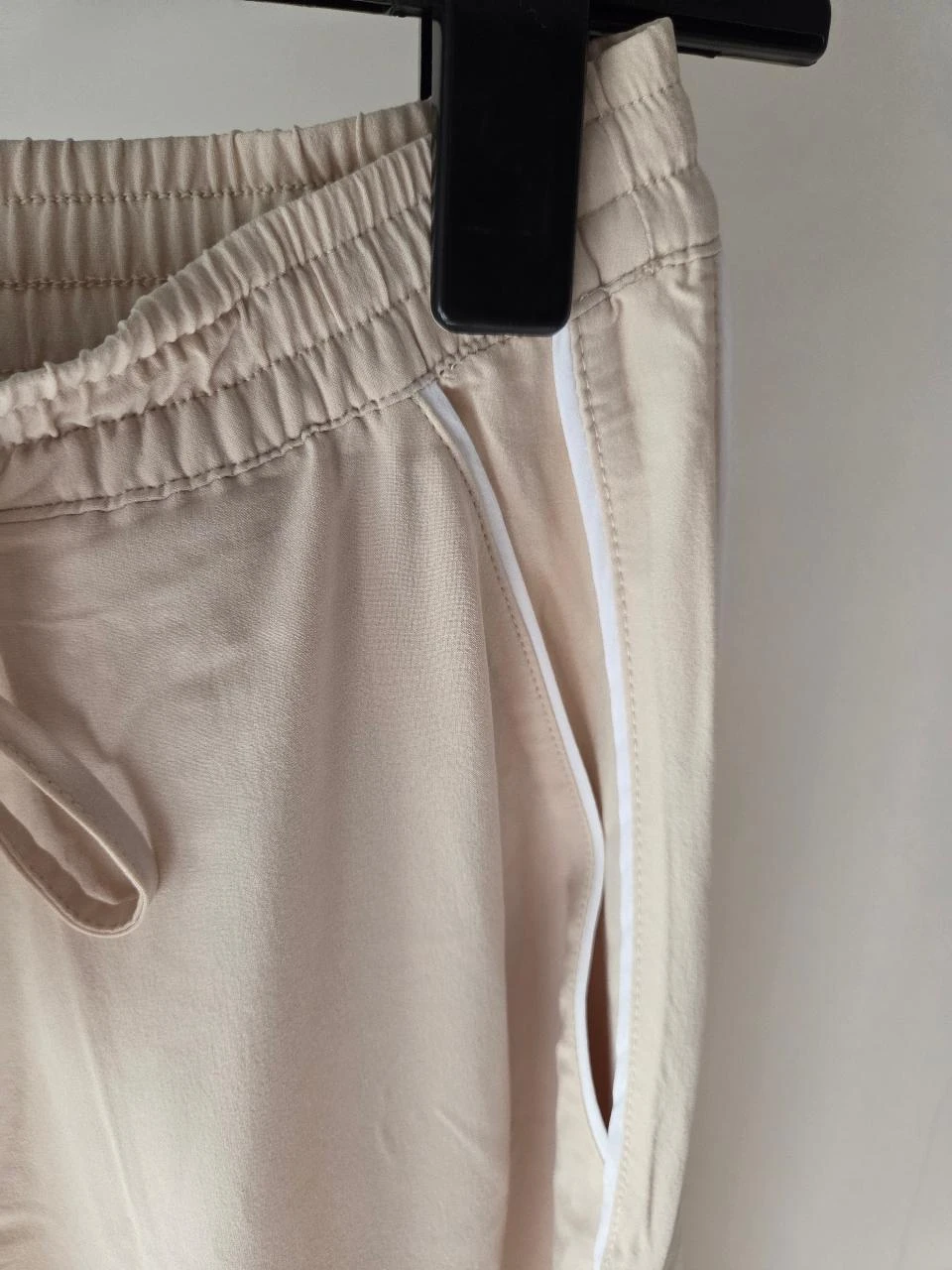 Cream fluid wide-leg trousers Oysho casual chic loungewear – Size XS–New – photo 4